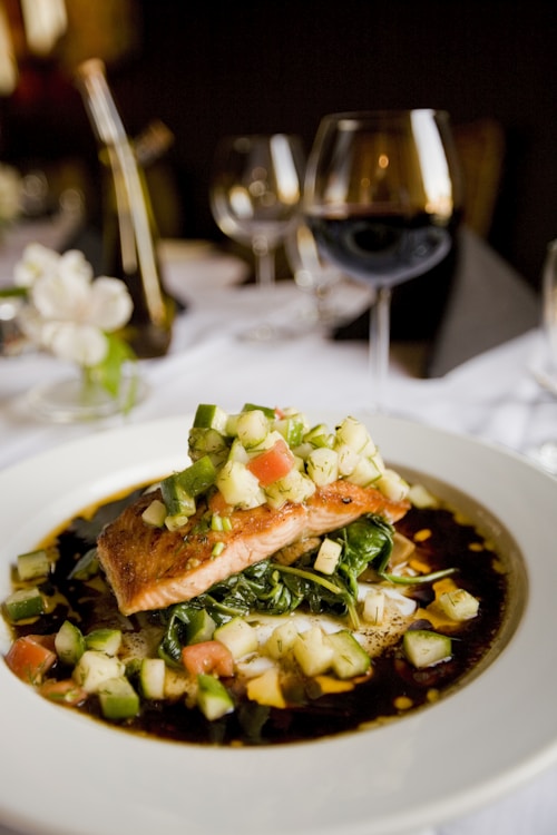 Grilled Salmon with Asparagus